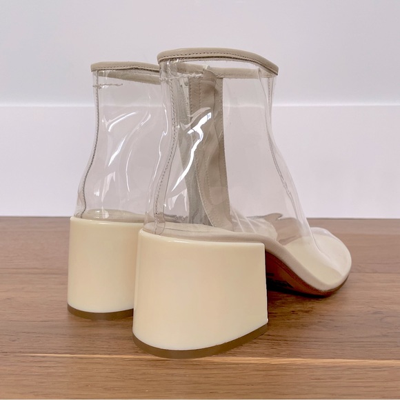 MM6 Maison Margiela SSENSE Exclusive Transparent PVC Flare Heel Boots, IT39 - Picture 4 of 13